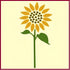 2 3.5" 8" Sunflower Stencil - x Flower Floral Arrangements Bouquet Border Colonial Romantic DIY Vase Pitcher Decor