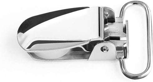 Buyless Fashion 1” Heavy Duty Metal Clips - 8 Clips for Suspenders, Pacifiers, Bib Clips, Toy Holder
