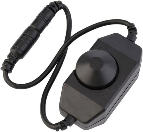 Shophubio Dimmer Rotary Lamp Switch for LED Strip Lights, Manual Light Modulator Controller with Knob for Adjustable
