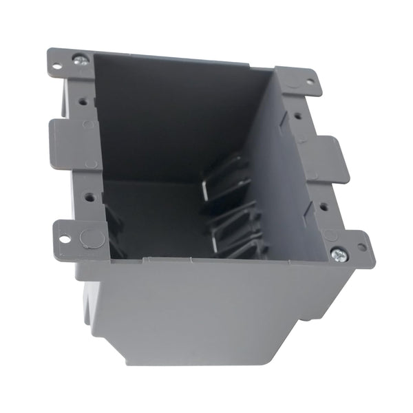 Old Work Electrical Box 2 Gang Extra Deep, PVC Junction Box for Switch, 26 CU.in. Electrical Outlet Box