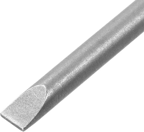 uxcell 10 Pcs 4mm Slotted Tip Magnetic Flat Head Screwdriver Bits - 1/4 Inch Hex Shank, 4-inch Length S2 Power Tool
