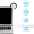 Gatuida 3pcs Computer Mirror Minipc Clip on Mirror Security Monitor Mirror Convex Mirror Cabinet Rearview Monitors Blind Spot Mirror Mini-pc Work Anti- Mirror Acrylic Lens Optional