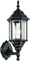 Kichler Chesapeake 17" Outdoor Wall Light in Black, 1-Light Exterior Porch Light,