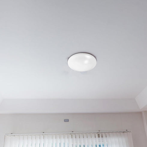 18.7cm iplusmile Replacement Mushroom Ceil Shade, Plastic White Flush Mount Ceiling Light Cover Lamp Dustcovers