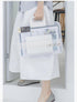 Portable Clear Waterproof File Box with Snaps - Document Storage Organizer for A4 Paper, Magazines, Notebooks (1pcs,