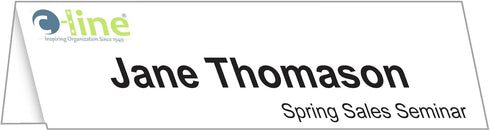 C-Line Printer-Ready Scored Name Tent Cards, 11 x 4-1/4 Inches, Box of 50, 8-1/2" x 11" White Cardstock