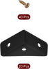 20Pcs 38mm 38mm, uxcell Angle Corner Brackets x Cold Rolled Steel Braces Joining Support with Screws for Desk Bed Edge