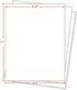 Full Sheet Address Shipping Labels - 8-1/2" x 11" - 100 Labels