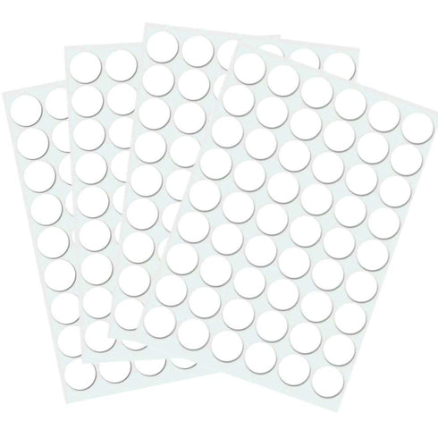 Self-Adhesive Screw Hole Stickers, Dust Proof Caps for Wood Screws, White (21mm)