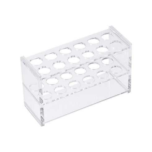 Acrylic Test Tube Holder Rack with 12 Sockets for 10ml Centrifuge Tubes (10ml, 12 Sockets)
