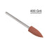 10pcs Rubber Polishing Bit, 400 Grit 6mm Dia Mounted Grinding Head for Electric Grinder Rotary Tool