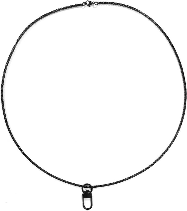 Sinbana 2 Pcs Voice Recorder Necklace Lanyard with Buckle, Stainless Steel Voice Recorder