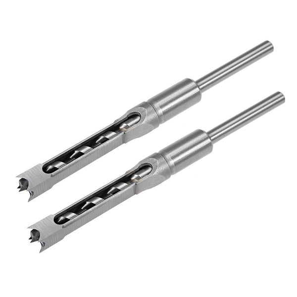 uxcell Square Hole Drill Bit, 1/2" High-Carbon Steel for Woodworking, 2 Pcs