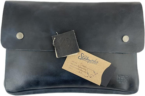 Hide & Drink Vintage Folder Document Holder, A5 Binder, Full Grain Leather Portfolio