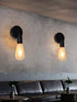 W8962 BRIGHTESS Retro Black Wall Sconce Lamp Simple Lamps Industrial Vintage Farmhouse Wall Lamp for Indoor Hardwired