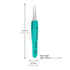 Excelta Stainless Steel Tweezers, 5.25" Straight Tapered Flat Point, Anti-Static Grip for SMD & Lab Use