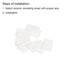 PATIKIL Alumina Ceramic Sheet Cooling Pad, 100pcs 3.8mm Hole High Hardness for MOS Transistor