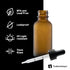 The Bottle Depot - 24 Pack - 1 oz Glass Bottles with Dropper, Amber Frosted, Boston Round, UV Rays Protection