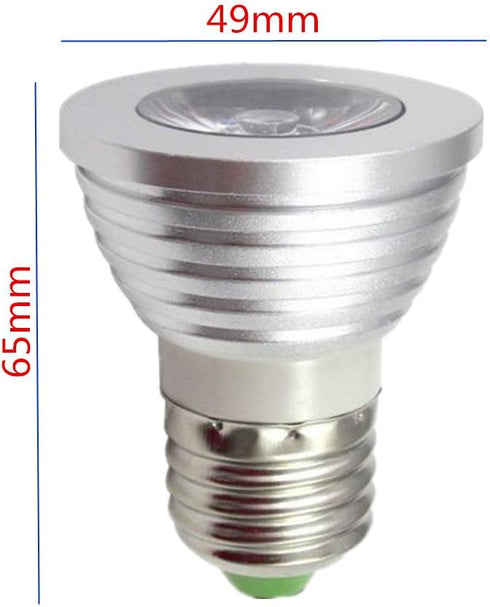 OMTO E26/E27 3W RGB Color Changing Spotlight, Dimmable with IR Remote Control, Pack of 5, Mood Ambiance Lighting