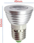 OMTO E26/E27 3W RGB Color Changing Spotlight, Dimmable with IR Remote Control, Pack of 5, Mood Ambiance Lighting