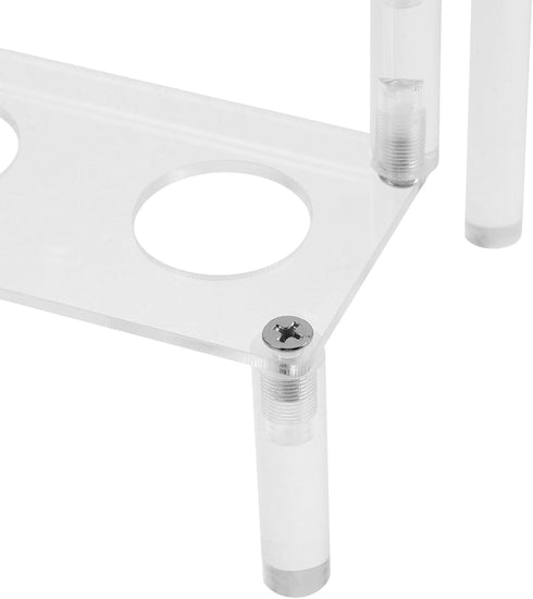 12-hole Uonlytech Acrylic Ice Cream Cone Display Stand, Acrylic Cone Holder for Dessert Serving, Popcorn and Snack Rack