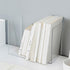 luzen 2Pcs Acrylic Bookends Desktop Storage Bookshelf Book Holder Transparent Book Ends Stand Organizer for Library