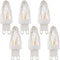 Lxcom Lighting G9 LED Light Bulbs 2W (15W Halogen Equivalent), Warm White 2700K, 6 Pack