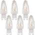 Lxcom Lighting G9 LED Light Bulbs 2W (15W Halogen Equivalent), Warm White 2700K, 6 Pack