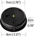 ZNYCYE 4 Pack Solar Light Replacement Top(Top Size 3.15 inch, Bottom Size 2.76 inch)LED Solar Panel Lantern Lid Lights, Outdoor Solar Replacement Parts(Warm White)