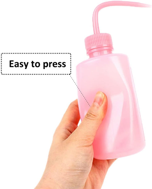 500ML 2PC Plastic Squeeze Bottle, Safety Rinse Wash Watering Can for Medical Lab Supplies