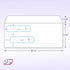 NextDayLabels Box of 500 Ready-Seal Double Window Security Tinted Check Envelopes for Laser Checks, #8 Envelopes