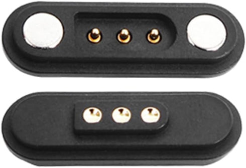 1Pair 2P/3P/4P/5P/6P/7P/8P/9P/10P/12Pin Magnetic Pogo Pin Connector,DC Power Male+Female Socket Charge Spring Loaded Magnet Pogo Pin Connector Single and Double Row DC Power Charging Connector (3Pin)