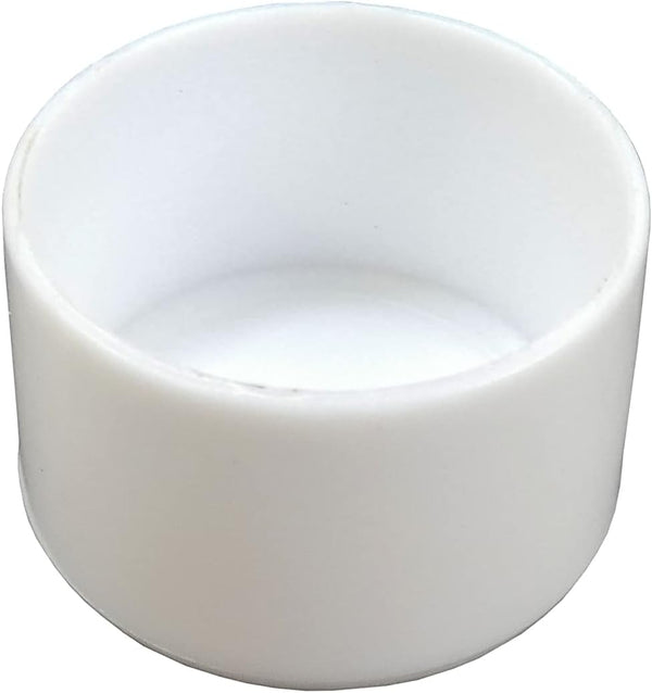 Shepherd 1-1/8" Round Noise-Reducing Plastic Slip-On Chair Leg Tips, Nonslip Protective Furniture