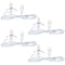 NETEHA 4 Pack 6Ft White Accessory Cord with C7 LED Bulbs, E12 Socket
