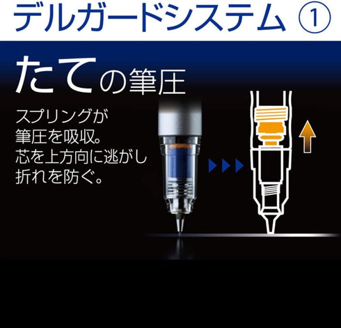 ZEBRA Del Guard Type Lx Mechanical Pencil, 0.3mm, Blue (P-MAS86-BL)