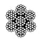 PSI 1/4" Vinyl Coated Galvanized Steel Cable, 3/16" Core Diameter, 2 feet, Clear