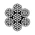 PSI 1/4" Vinyl Coated Galvanized Steel Cable, 3/16" Core Diameter, 2 feet, Clear