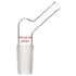 stonylab Borosilicate Glass Angled Adapter, 24/40 Standard Inner Joint Liquid Pouring Adapter for Laboratory Supply