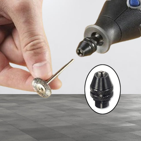2 Pcs Keyless Chuck Set - Multi Quick Change 4486 Keyless Chuck Replacement for Dremel Rotary Tool