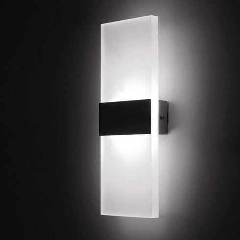 Mobestech LED Wall Light Modern Acrylic Wall Sconce Rectangle Wall Lamp for
