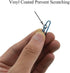 HAHIYO Paper Clips Large 1.3 inches (33mm) Length, Blue Vinyl Coated Paperclips for Organizing Home Office