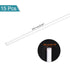 MECCANIXITY ABS Plastic Rod Round Solid Bar, 4 mm x 250 mm for DIY Model Making, Pack of 15 Pcs