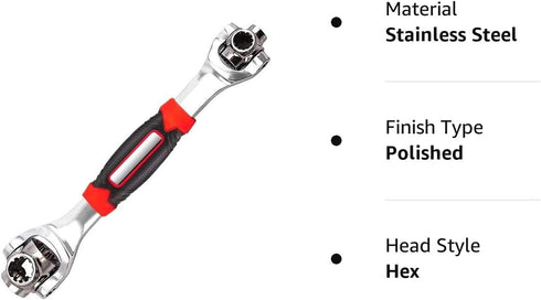 Universal Wrench 48 in 1 Multifunction Socket Wrench Tool with 360 Degree Rotating Head