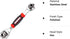 Universal Wrench 48 in 1 Multifunction Socket Wrench Tool with 360 Degree Rotating Head