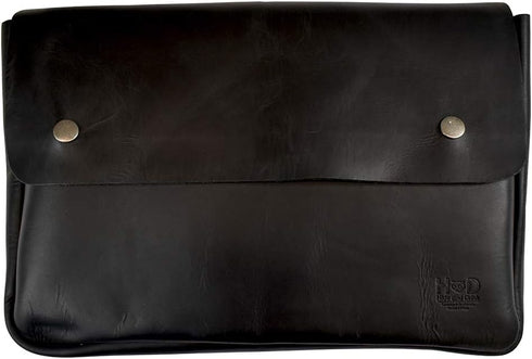 Hide & Drink Vintage Folder Document Holder, A5 Binder, Full Grain Leather, Handmade File Case, Envelope Portfolio