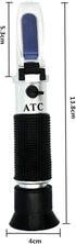 VGVGV 0-90% Brix Refractometer, Handheld Sugar Refractometer Brix Content Juice Liquids Tester with ATC Measurement