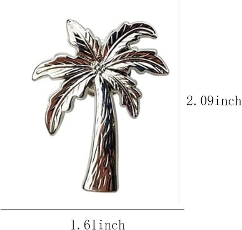 Palm Tree Cabinet Knobs, Drawer Pulls for Dresser, 4 Pieces Coconut Tree Pulls for Home Kitchen