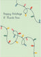 Sellers Publishing RSVP Happy Holidays and Thank You: Curving Light Strings on Light Green
