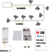 Lights,20LED Lights,14 Colorful Flower Fibre Optic Fairy Starburst Firework String FT Waterproof Fairy Lights Battery
