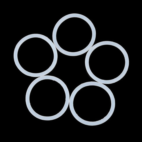 X AUTOHAUX Silicone O-Rings, 42mm OD 35mm ID 3.5mm Width VMQ Seal Gasket, White, Pack of 10